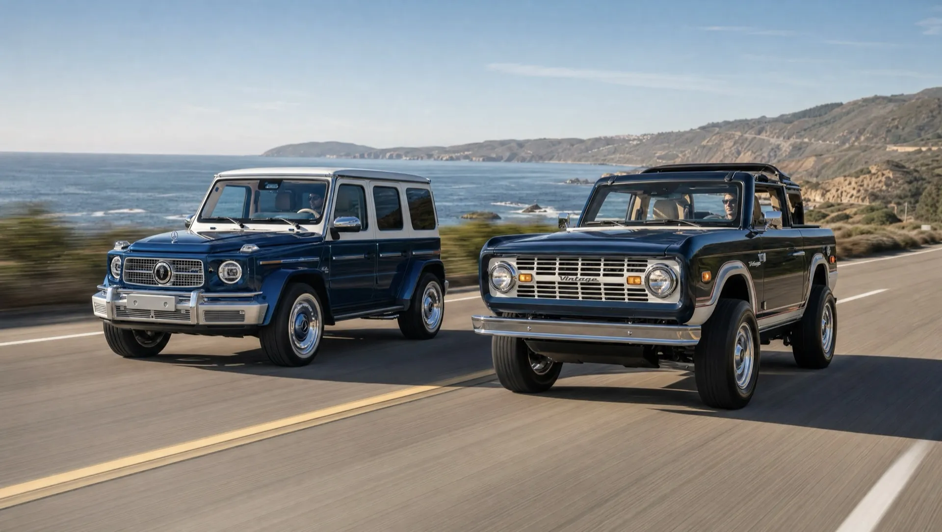 Vintage Modern restored classic Ford Bronco